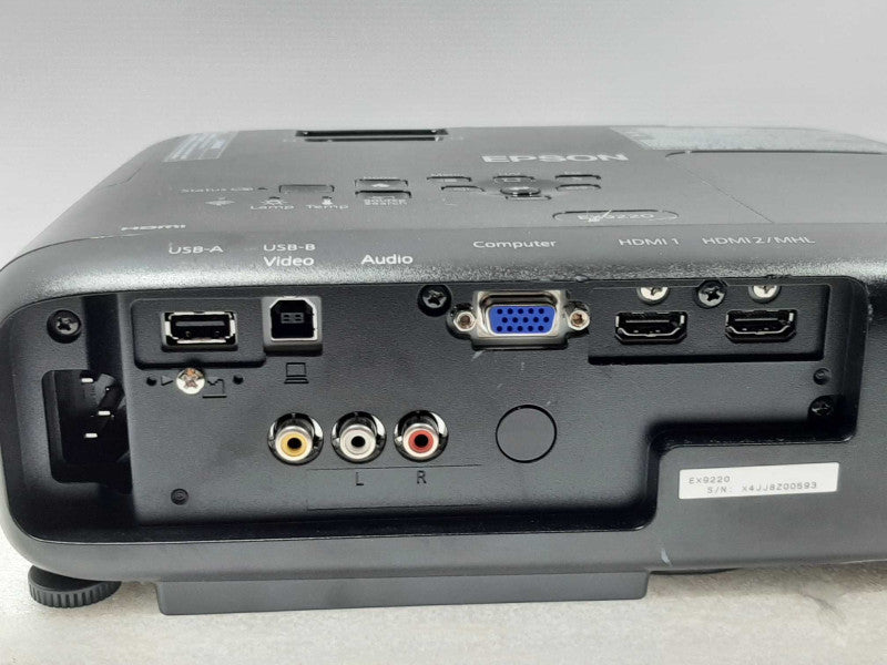 Epson EX9220 WUXGA 1080P HD Projector H846A w/ Lamp Runtime 10Hrs ~