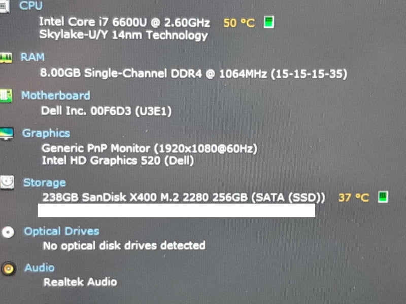 Dell Latitude 7480 14\\" QHD IPS Touchscreen, i7-6600U 3.40GHz/8GB, 256GB SSD ~