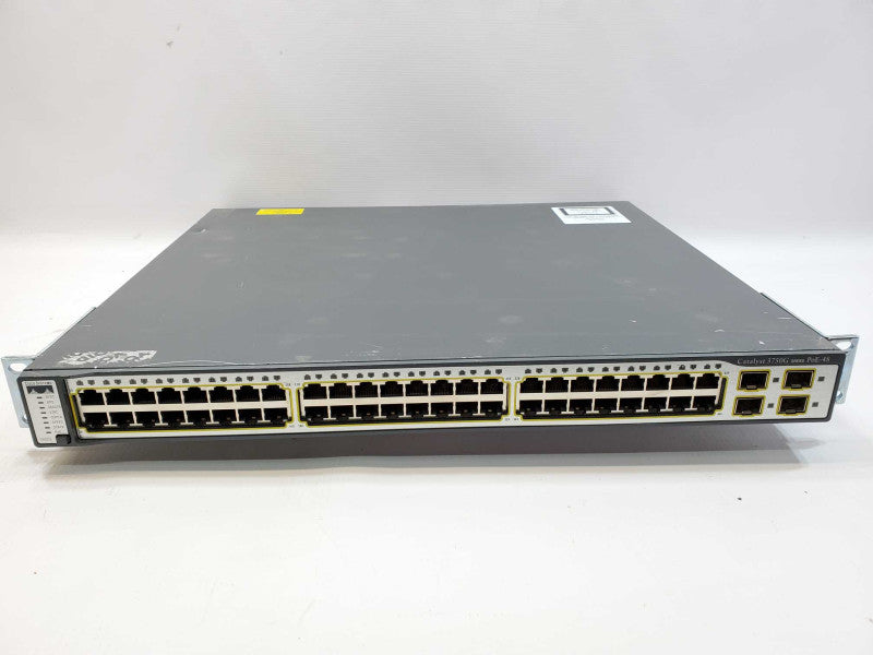 Cisco Catalyst 3750G WS-C3750G-48PS-S v08 48-port POE Ethernet Switch (