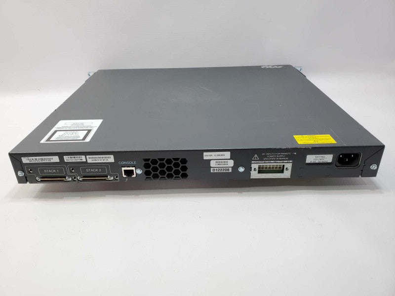 Cisco Catalyst 3750G WS-C3750G-48PS-S v08 48-port POE Ethernet Switch (