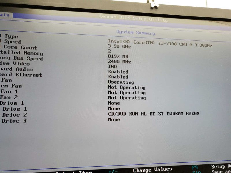 Lenovo ThinkCenter M710s Core i3-7100 @3.9GHz 8GB RAM No HDD )