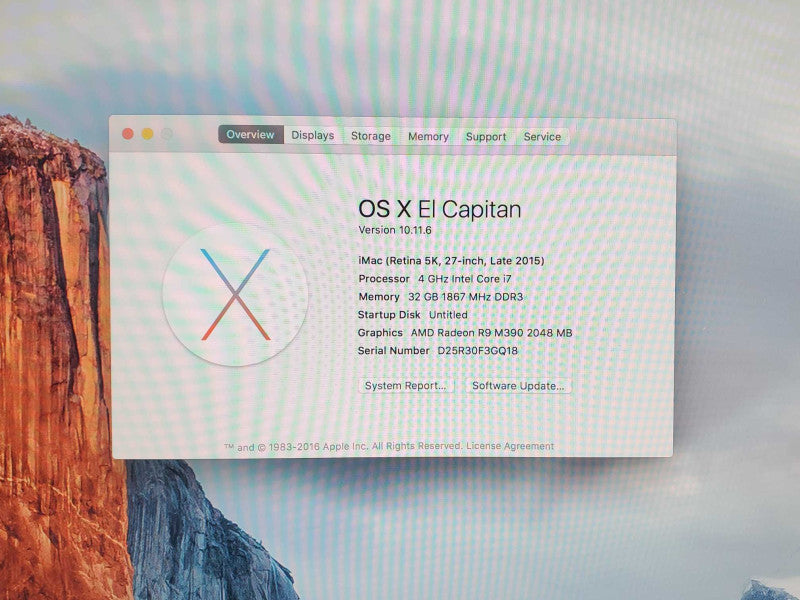iMAC L. 2015 27\\" 5K Core I7-6700K 4GHz, 32GB RAM, R9 M390 2GB, 120GB + 3TB SEE _