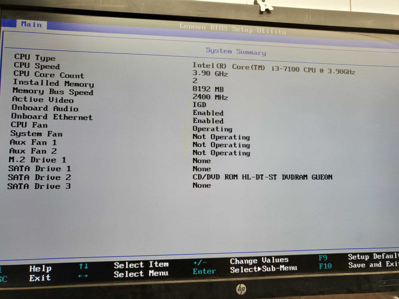 Lenovo ThinkCenter M710s Core i3-7100 @3.9GHz 8GB RAM No HDD )