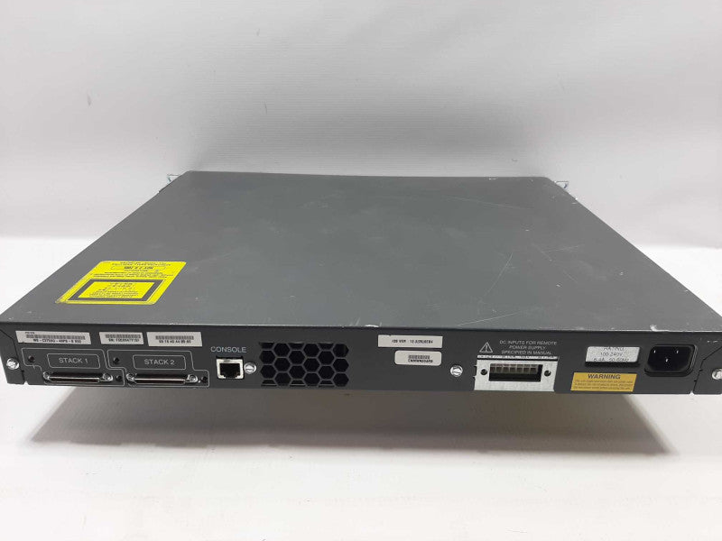 CISCO WS-C3750G-48PS-S 48-Port Gigabit Layer 3 POE Switch , FCTY RESET, READ* ~