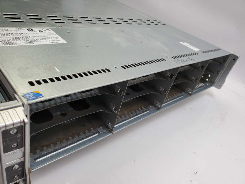 SUPERMICRO 827-14 6026TT-HTRF-SG007 2U 4 Node Barebone 2x X5660 @2.80GHz )