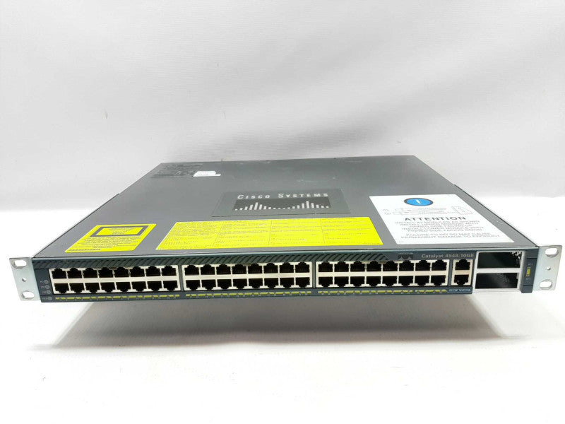 Cisco WS-C4948-10GE-S 48 Port Gigabit Switch w/ Dual AC FACTORY RESET ~