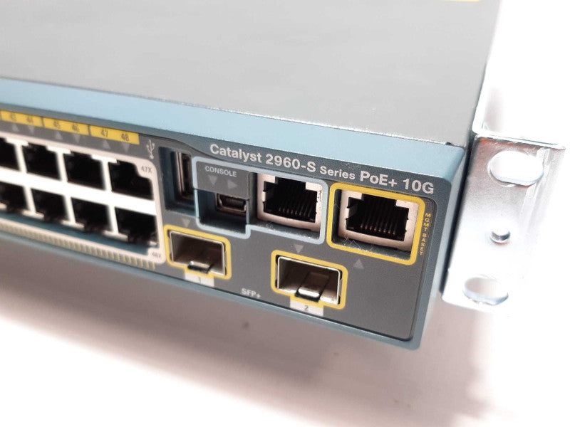 Cisco 2960-S Series PoE+ 10G 48-Port Gigabit Switch WS-C2960S-48FPD-L +