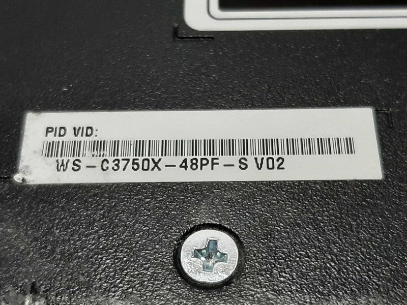 Cisco Catalyst WS-C3750X-48PF-S 48 Port Gigabit PoE, NO PSU, FCTY RESET ~