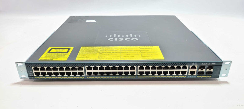 Cisco Catalyst WS-C4948 V08 48-Port GbE & 4-Port SFP Network Switch NO PSU $