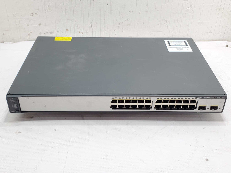 Cisco WS-C3750V2-24PS-S V08 24 Port PoE Managed Switch |