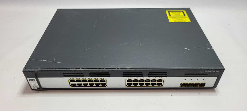Cisco WS-C3750G-24TS-S V08 24 Port 4xSFP Managed Gigabit Switch $