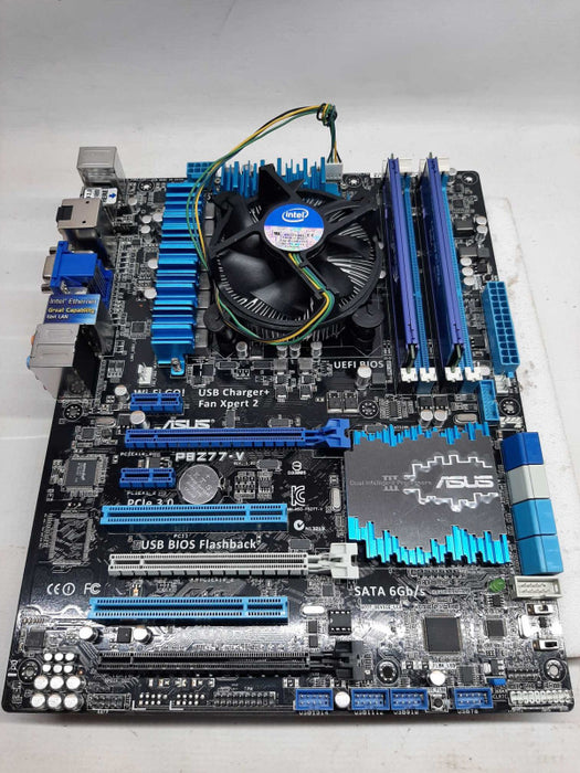 ASUS P8Z77-V Motherboard Intel i7-3770 3.4GHz/8GB DDR3, NO HDDs ~