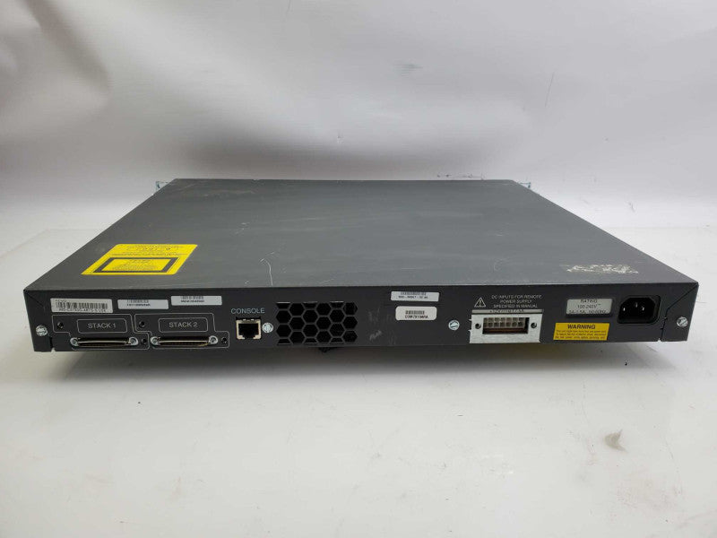 CISCO WS-C3750G-48TS-S 48-Port Gigabit Layer 3 POE Gigabit Switch _ reset )