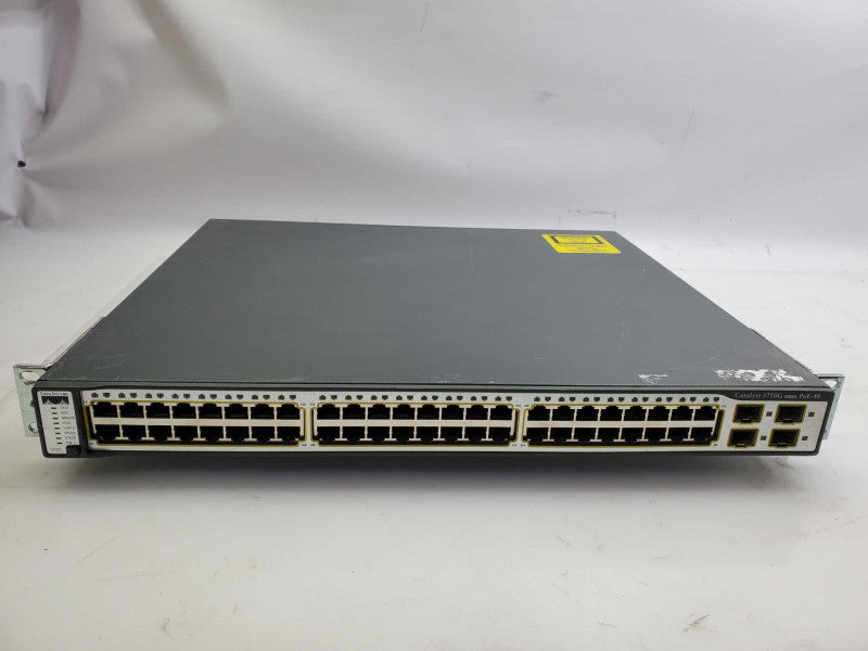 CISCO WS-C3750G-48TS-S 48-Port Gigabit Layer 3 POE Gigabit Switch _ reset  )