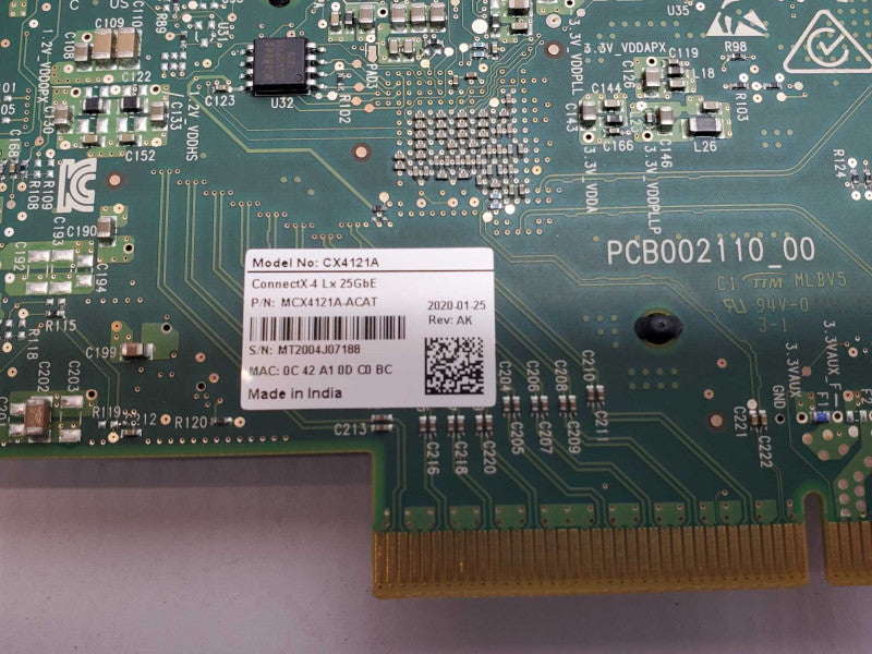 Mellanox ConnectX-4 Lx EN Network Adapter MCX4121A-ACAT 25GbE _