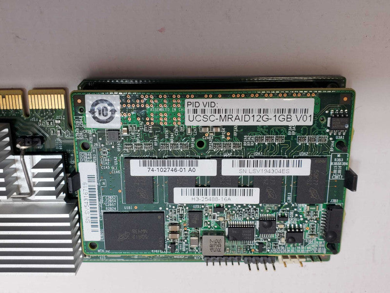 Cisco UCSC-MRAID12G 12Gb/s 1GB SAS RAID Controller UCSC-MRAID12G-1GB _
