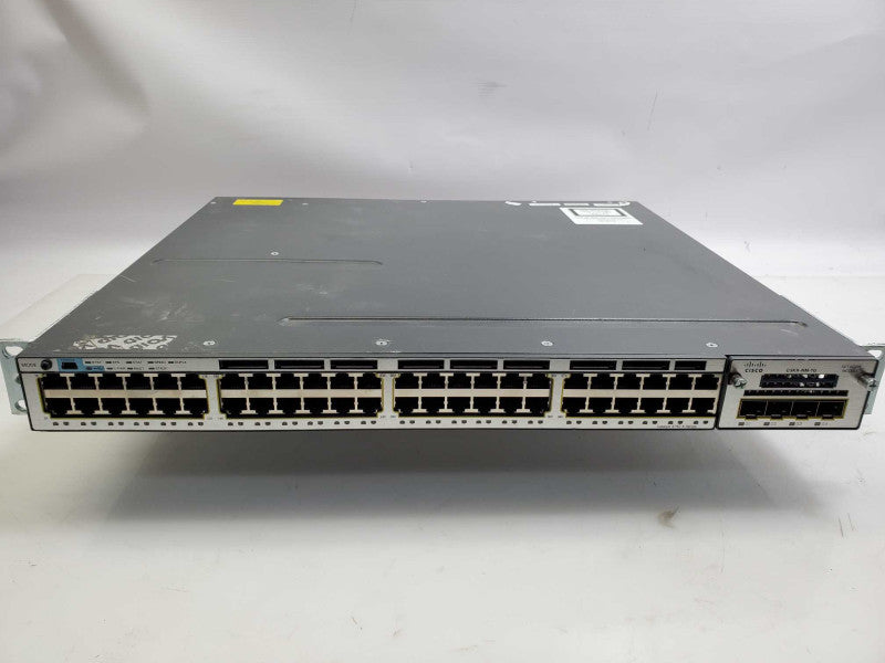 Cisco Catalyst WS-C3750X-48PF-S 48-Port Switch w/C3KX-NM-1G No Power Supply)