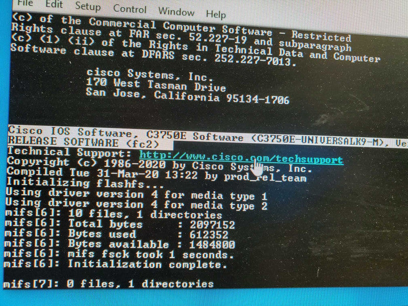 Cisco Catalyst WS-C3750X-48PF-S 48-Port Switch w/C3KX-NM-1G No Power Supply)