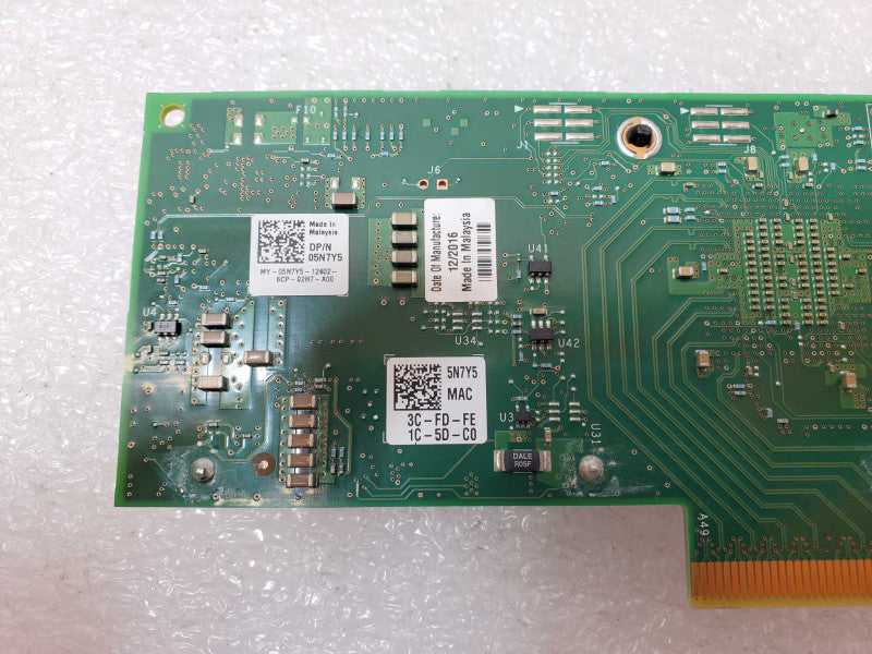 Dell 05N7Y5 2-Port 10GB SFP HBA Converged Network PCIe Adapter LP  _