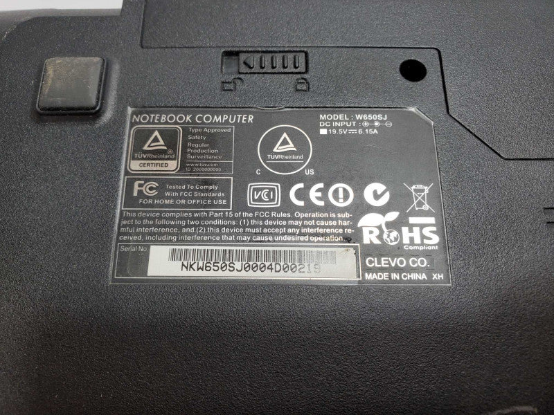 Sager W650SJ i7-4810MQ @ 2.8GHz 16GB Ram 250GB SSD + 1 TB HDD Nvidia GTX 850M (