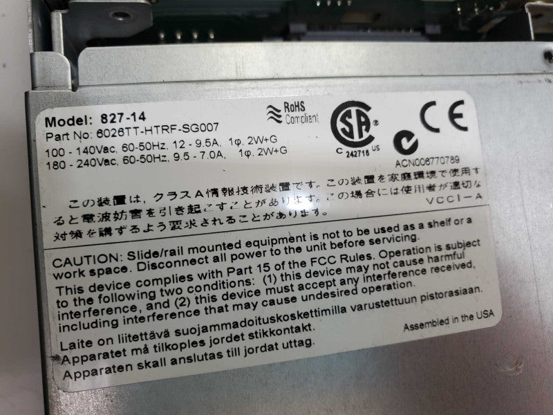 SUPERMICRO 827-14 6026TT-HTRF-SG007 2U 4 Node Barebone 2x X5660 @2.80GHz )