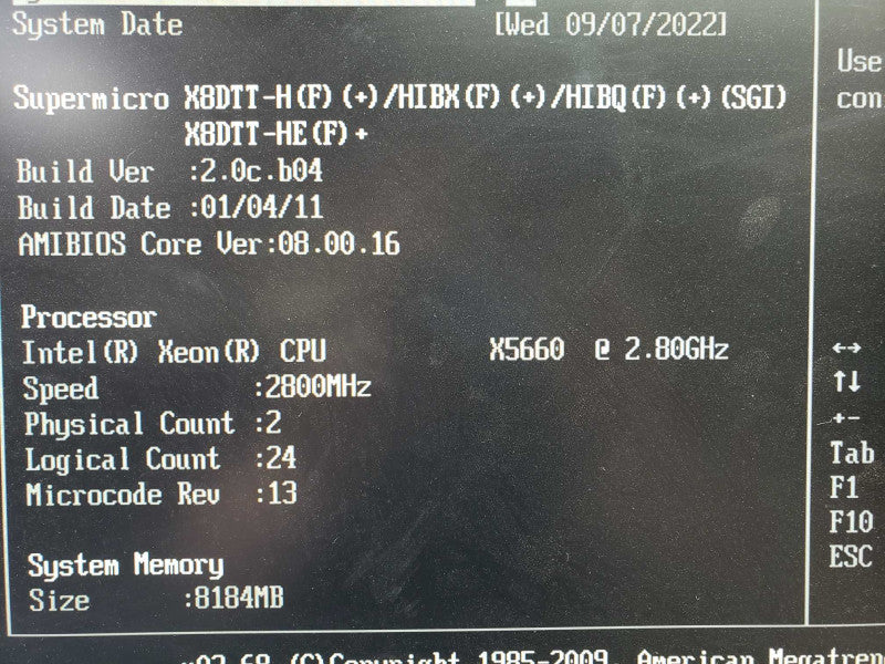 SuperMicro 2U 12 Bay 4-Node 8x Xeon X5660@2.8GHz 32GB ECC DDR3 No HDD [