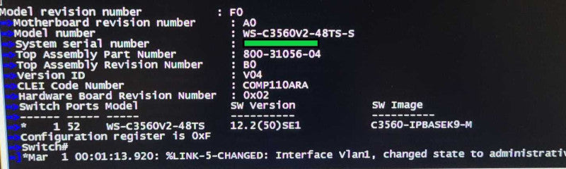 Cisco Catalyst 3560 v2 WS-C3560V2-48TS-S 48-Port 4x SFP Port Gigabit Managed Network Switch QTY $