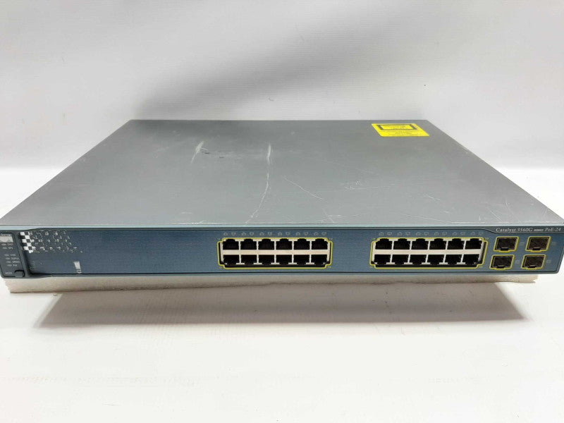 Cisco WS-C3560G-24PS-S 3560G 24 Port PoE Gigabit Switch, FACTORY RESET ~