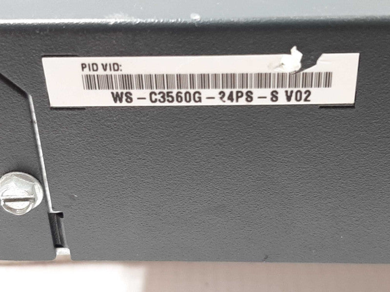 Cisco WS-C3560G-24PS-S 3560G 24 Port PoE Gigabit Switch, FACTORY RESET ~