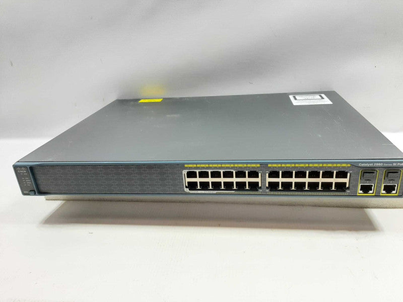 CISCO WS-C2960+24LC-S 24Port Gigabit Network Switch, FACTORY RESET ~