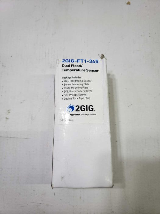 NEW (Sealed) 2GIG Dual Flood/Temperature Sensor 2GIG-FT1-345 [