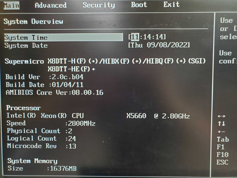 Supermicro 4-Node Blade Server 8x Xeon X5660 @ 2.8GHz 64GB DDR3 |
