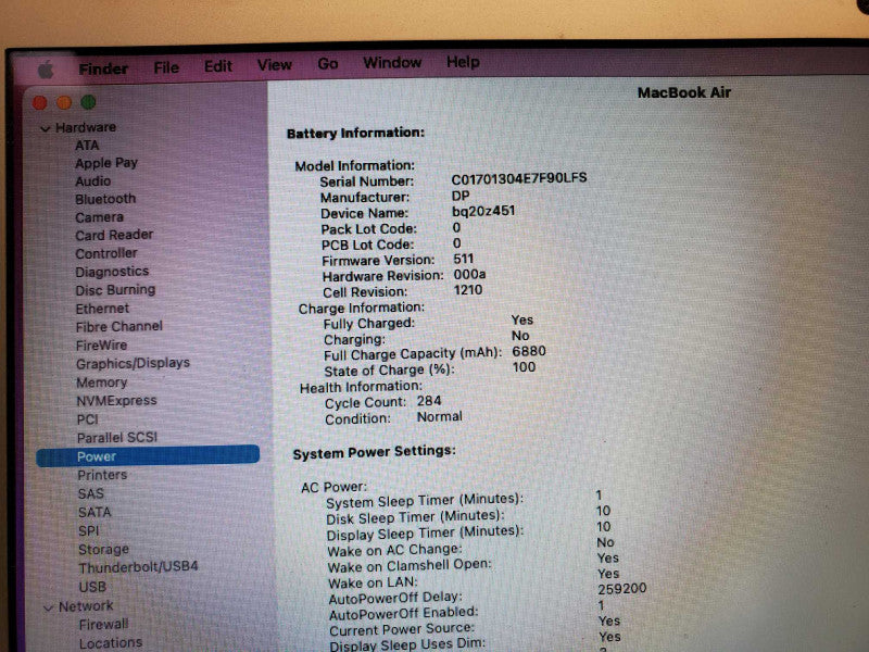 MacBook Air 2015 Core i7-5650U @ 2.2 GHz 8GB DDR3 250GB SSD (