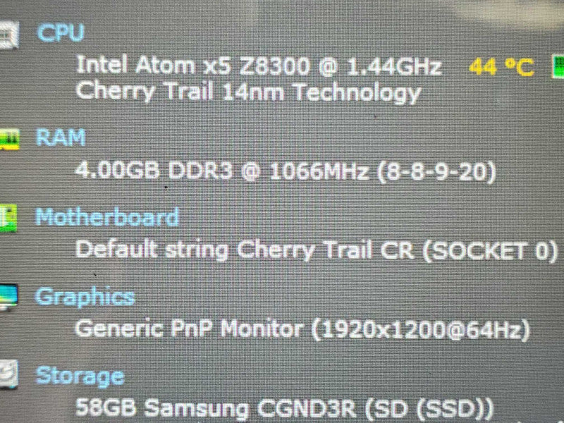 10\\" Unbranded Rugged Tablet, Atom x5 Z8300 1.44GHz 4GB DDR3 64GB SSD (Wiped) |