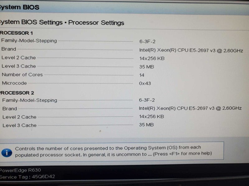 Dell PowerEdge R630 2x E5-2597 v3 2.6GHz 32GB DDR4 No RAID Controller |