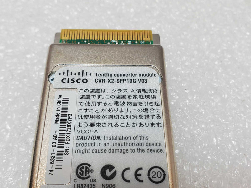 Cisco CVR-X2-SFP10G TenGig Converter Modules _