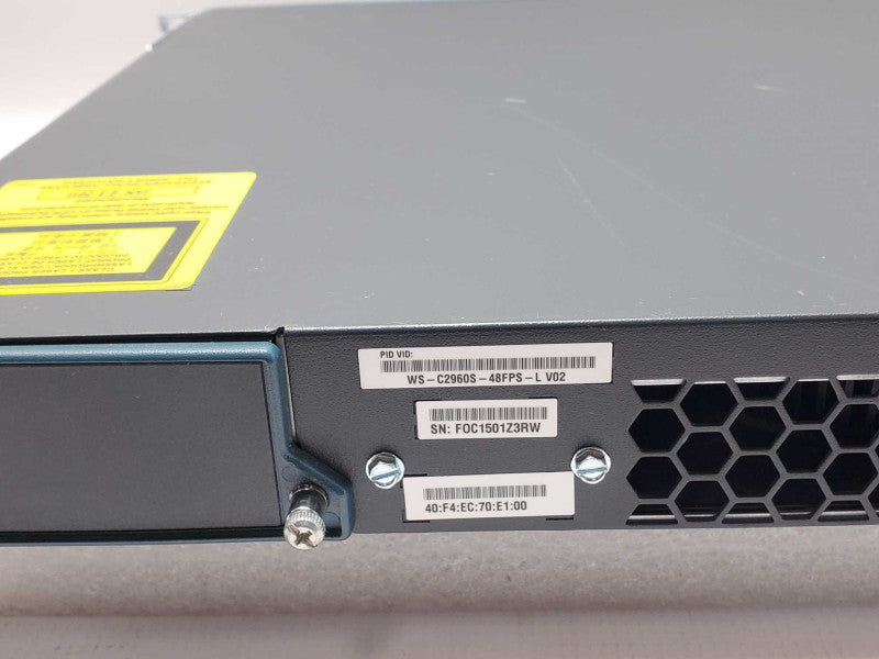 Cisco WS-C2960S-48FPS-L 48-Port PoE+ Gigabit Network Switch Factory Reset _