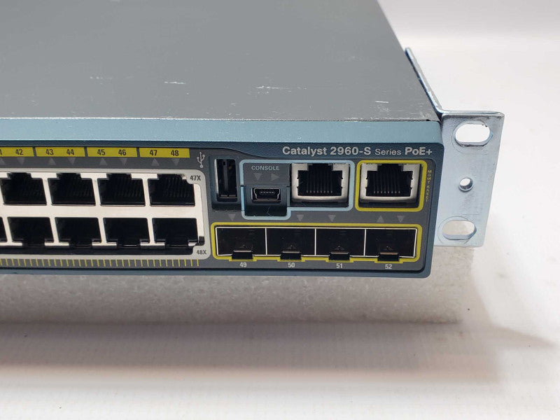 Cisco WS-C2960S-48FPS-L 48-Port PoE+ Gigabit Network Switch Factory Reset _