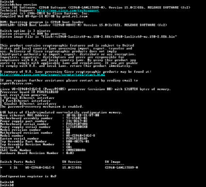 Cisco Catalyst 2960 WS-C2960+24LC-S v01 24Port Gigabit (8 PoE) Factory_Default (