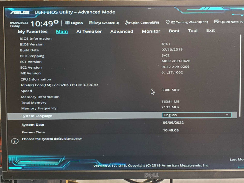 Custom Asus PC, Core I7-5820K 3.3GHz, 16GB DDR4, 760W PSU, No HDD/GPU _