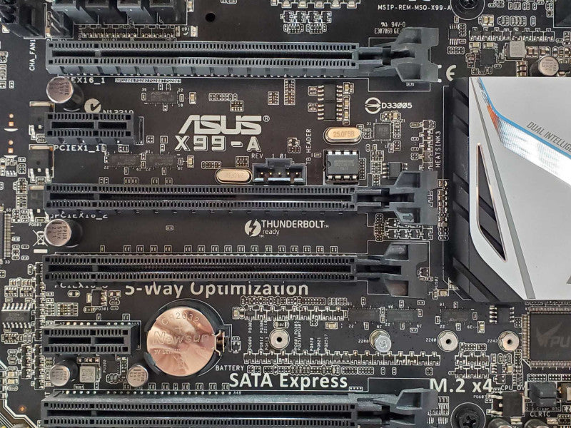 Custom Asus PC, Core I7-5820K 3.3GHz, 16GB DDR4, 760W PSU, No HDD/GPU _