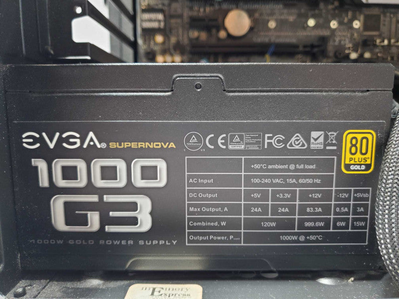 Custom Asus PC, Core I7-5820K 3.3GHz, 12GB DDR4, 1000W PSU, HD5850 1GB GPU _
