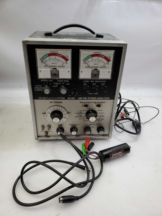 Sencore SG165 AM-FM-Stereo Analyzer w/ Probes _ Power-on tested )