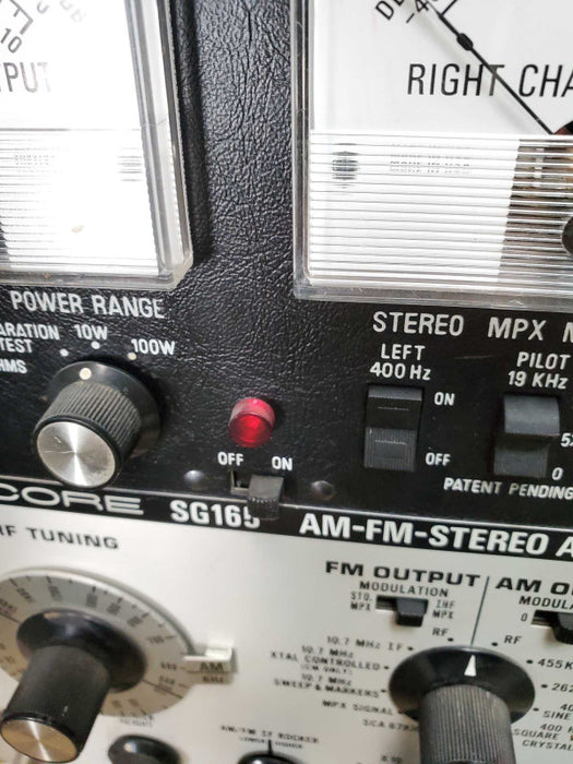 Sencore SG165 AM-FM-Stereo Analyzer w/ Probes _ Power-on tested )