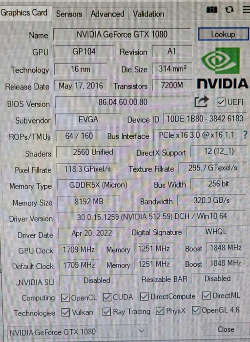 Custom PC- ASUS X99-A Motherboard, 32GB DDR4, i7-5820K 3.3GHz, EVGA GTX 1080 8GB NO OS NO HDD $