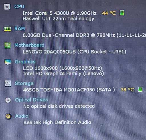 Lenovo ThinkPad T440s i5-4300U 1.9Hz 8GB RAM 500GB HDD 14\\" $