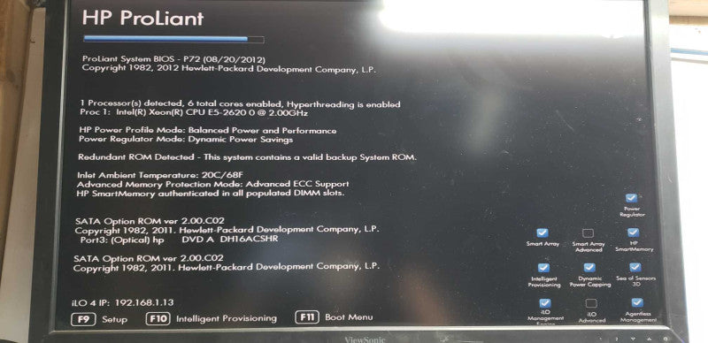 HP Proliant ML350p Gen8 Xeon E5-2620 @ 2.00ghz / 16gb ram / see notes #