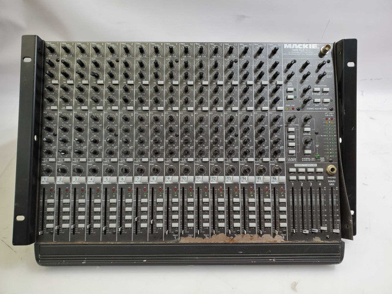 Mackie 1604-VLZ Pro 16-Channel Mic/Line Mixer Console _ Power-on tested )