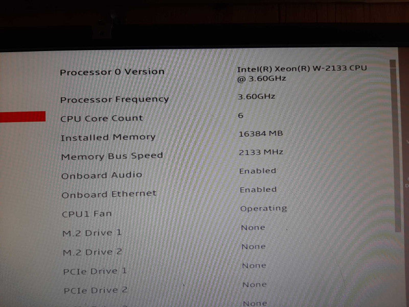 Lenovo P520C Workstation Xeon W-2133 @ 3.6GHz 16GB DDR4 - NO HDD/GPU +