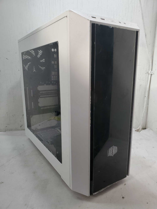 Cooler Master White PC Case, with Clear side panel |